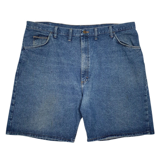 Mens Blue Wrangler Relaxed Fit Denim Shorts