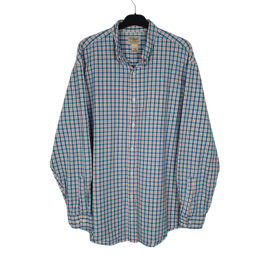 Mens Blue L.L.Bean Long Sleeve Shirt