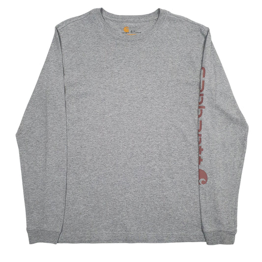 Womens Grey Carhartt Long Sleeve T Shirt