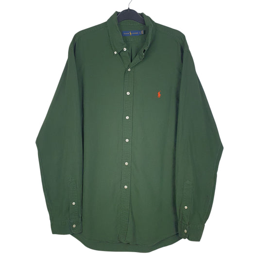 Mens Green Ralph Lauren Long Sleeve Shirt