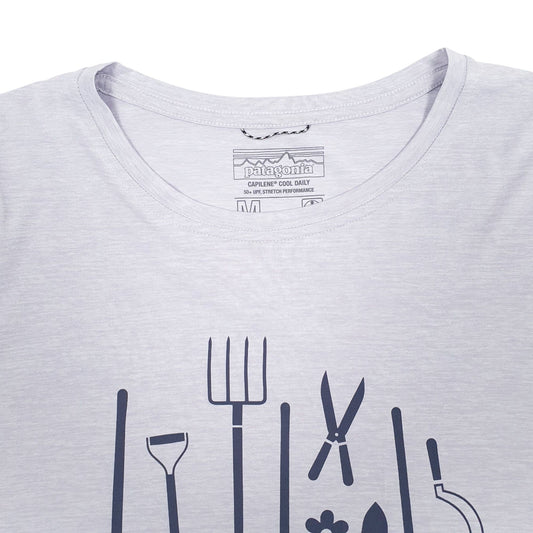 Mens Purple Patagonia Capilene Quarter Zip T Shirt