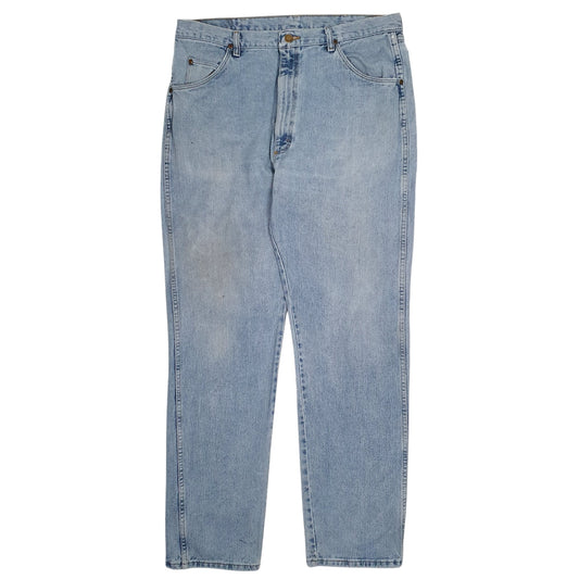 Mens Blue Wrangler Casual JeansW36 L34