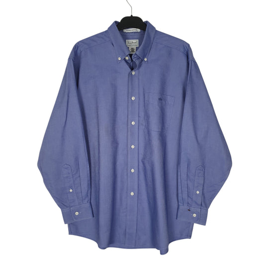 Mens Blue L.L.Bean Long Sleeve Shirt