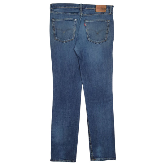 Mens Blue Levis Distressed Jeans