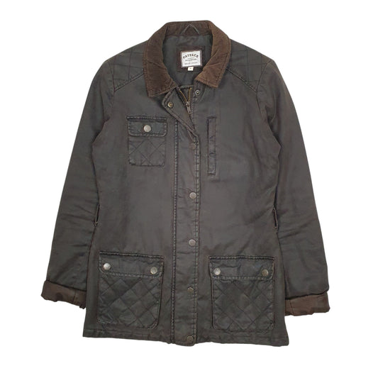 Womens Brown Fatface Crewneck Coat