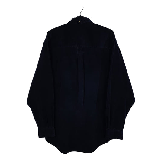 Mens Navy Eddie Bauer Corduroy Vintage 90s 00s Shirt