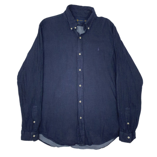 Mens Navy Ralph Lauren Long Sleeve Shirt