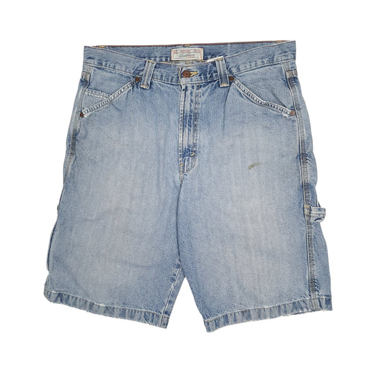 Mens Blue Levis Signature Carpenter Vintage 00s Denim Shorts