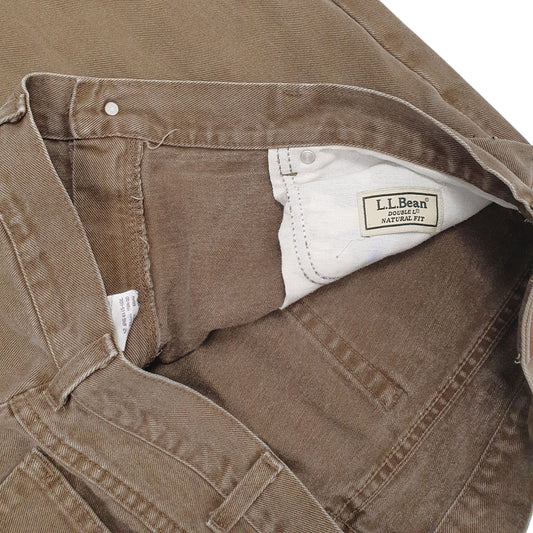 Mens Brown L.L.Bean Double L Made In USA 80s 90s Jeans