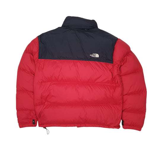Womens Red The North Face Nuptse Coat