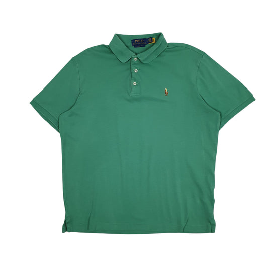 Mens Green Polo Ralph Lauren Classic Fit Short Sleeve Polo Shirt