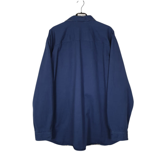 Mens Navy L.L.Bean Thick Shacket Jacket Shirt