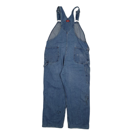 Mens Blue Dickies Vintage 00s Full Zip Trousers