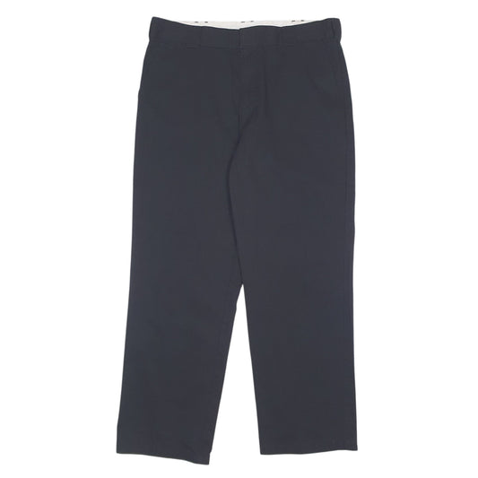 Mens Black Dickies Workwear Chino Trousers
