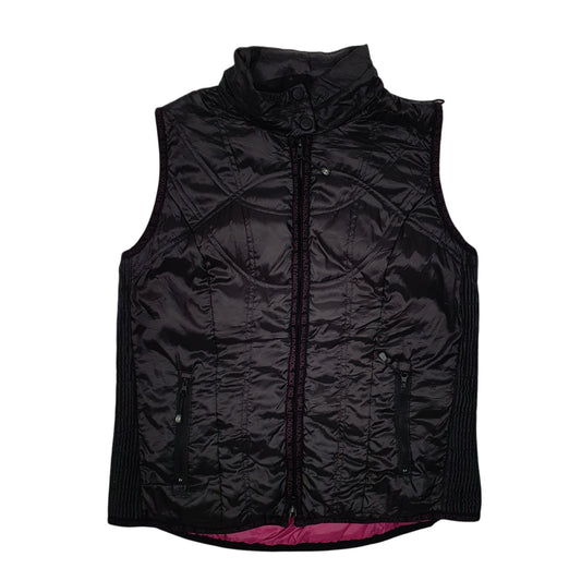 Womens Black Harley Davidson Padded Full Zip Coat