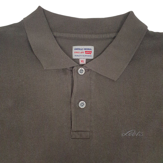 Mens Grey Levis Polo Shirt