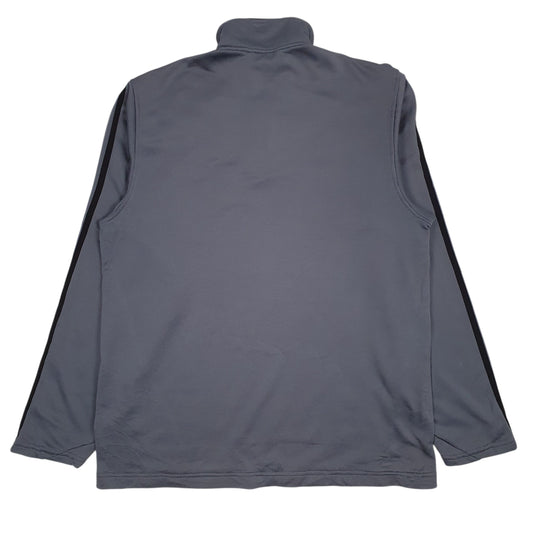 Mens Grey Adidas Quarter Zip Jumper