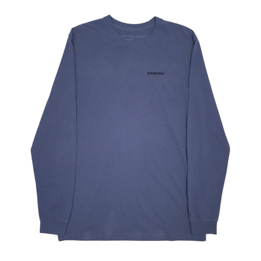 Mens Blue Patagonia Long Sleeve T Shirt