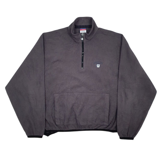 Mens Grey Champion Quarter Zip Jumper