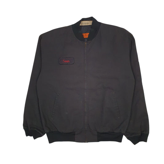 Mens Black Red Kap Workwear Coat