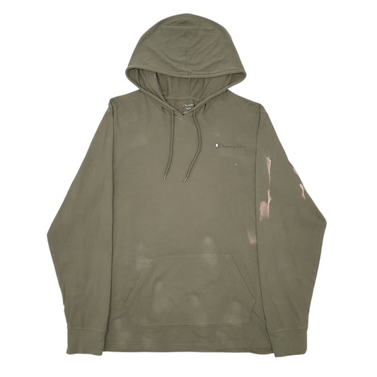 Mens Green Champion Lightweight Hoodie Jumper