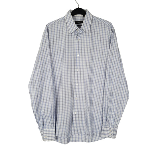Mens Blue Hugo Boss Long Sleeve Shirt