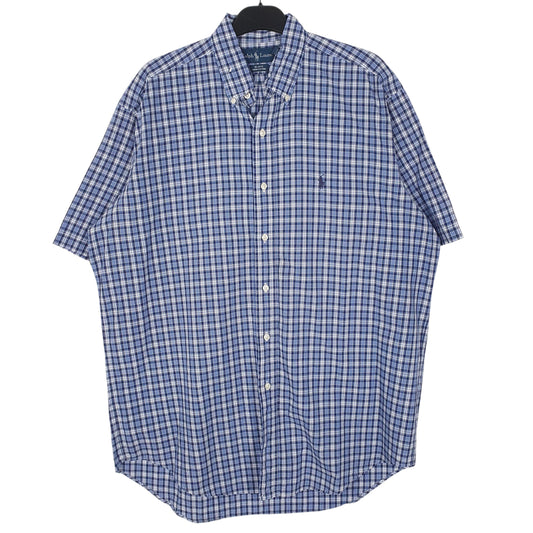 Mens Blue Ralph Lauren Short Sleeve Shirt