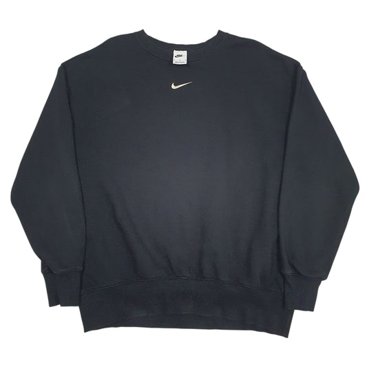 Mens Black Nike Baggy Crewneck Jumper