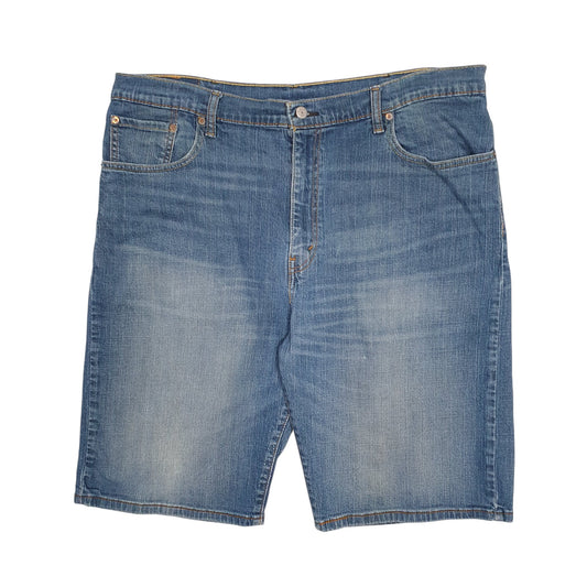 Mens Blue Levis 569 Stretch Denim Shorts