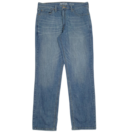 Mens Blue Levis Athletic Signature JeansW34 L32