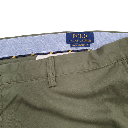 Mens Green Polo Ralph Lauren Stretch Classic Trousers