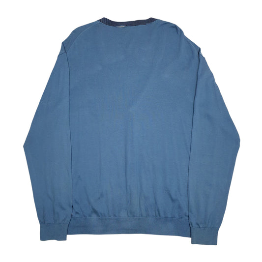 Mens Blue Lacoste Cardigan Jumper