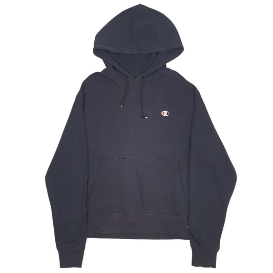 Mens Black Champion Reverse Weave Hoodie Jumper