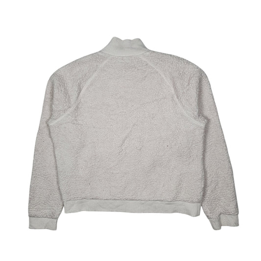 Womens White Tommy Hilfiger Sherpa Full Zip Jumper