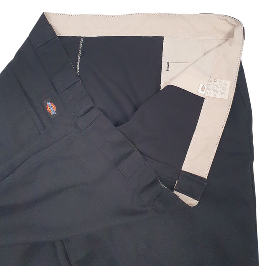 Mens Black Dickies Workwear Trousers