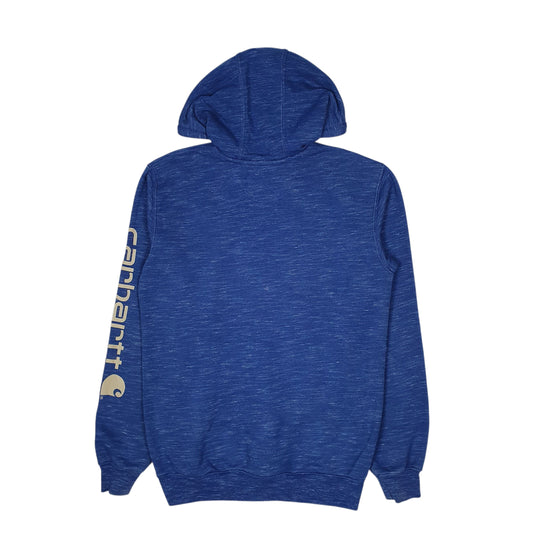 Mens Blue Carhartt Hoodie Jumper