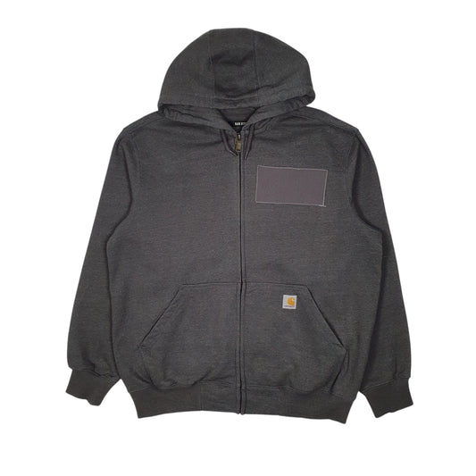 Mens Grey Carhartt Hoodie Full Zip Jumper