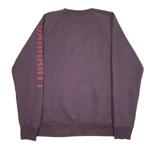 Womens Burgundy Carhartt Crewneck Jumper