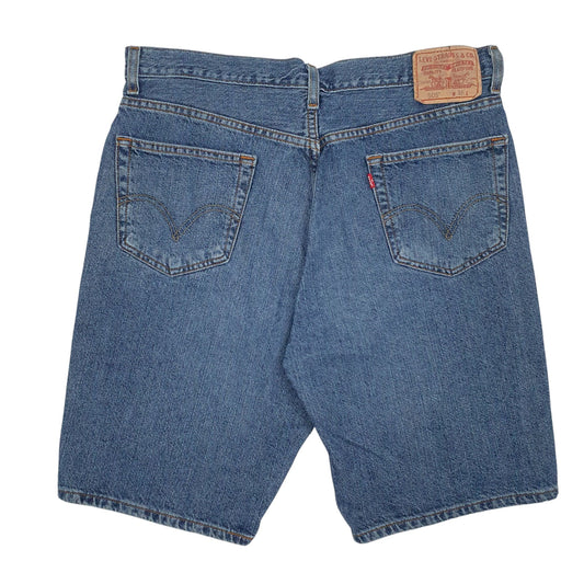 Mens Blue Levis 505 Regular Fit Hoodie Shorts