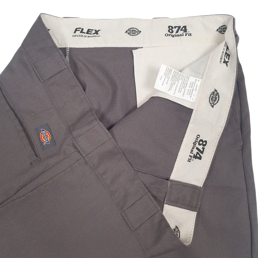Mens Grey Dickies 874 Workwear Trousers
