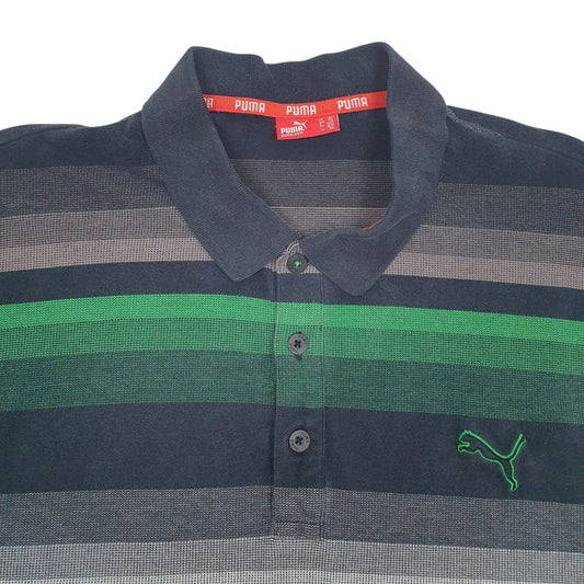 Mens Grey Puma Polo Shirt