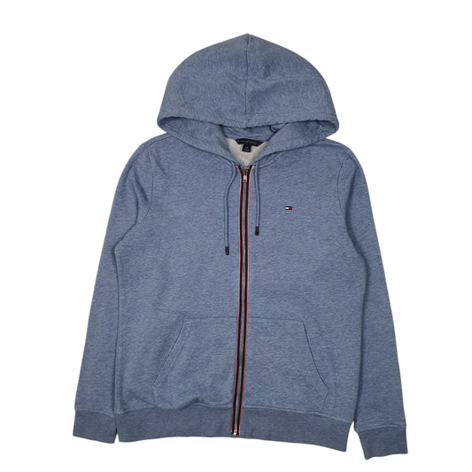 Mens Blue Tommy Hilfiger Hoodie Full Zip Jumper