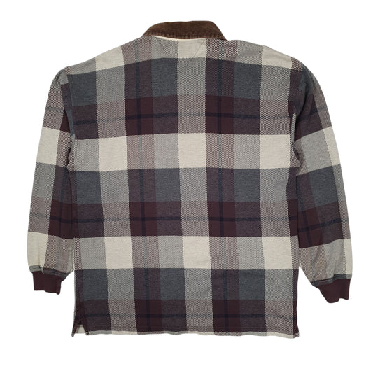 Mens Brown Tommy Hilfiger Vintage 00s Quarter Zip Jumper