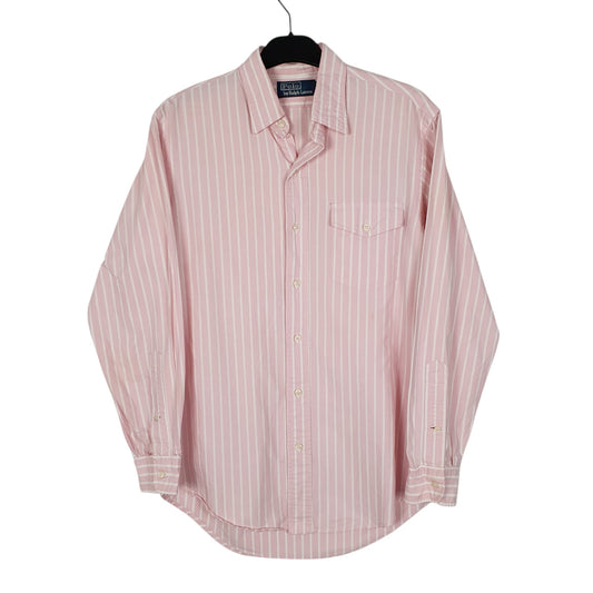 Mens Pink Polo Ralph Lauren Long Sleeve Shirt