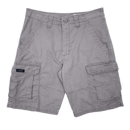 Mens Grey Wrangler Cargo Shorts