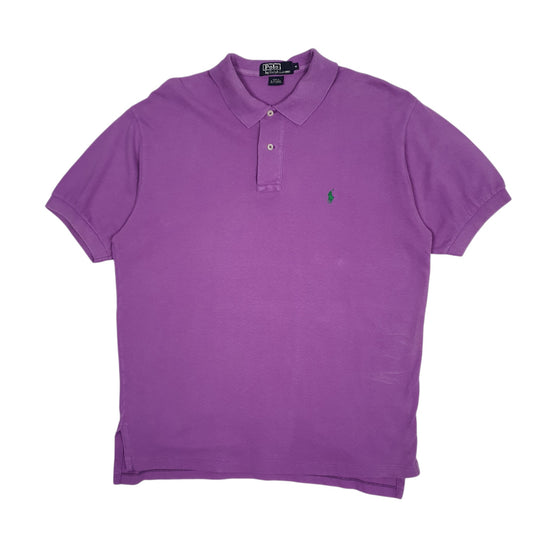 Mens Purple Polo Ralph Lauren Short Sleeve Polo Shirt