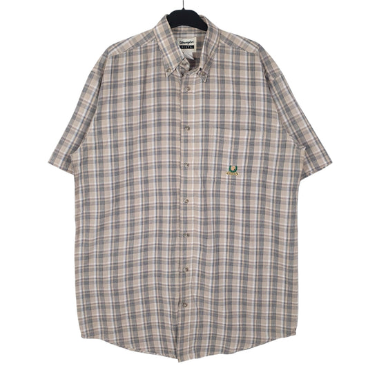 Mens Beige L.L.Bean Riata Short Sleeve Shirt