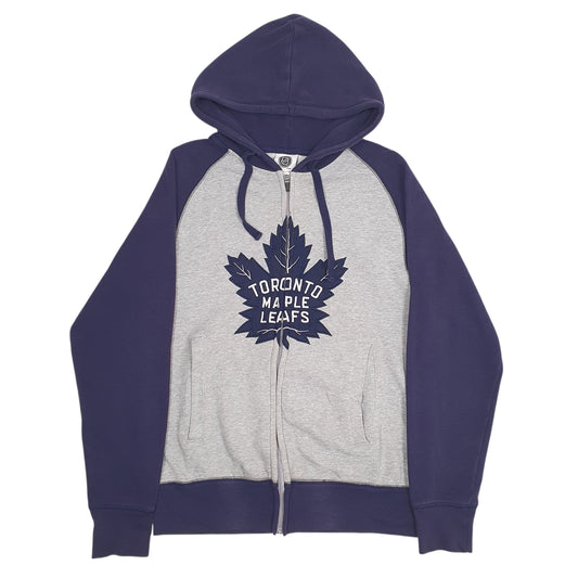 Mens Grey NFL Toronto Maple Leafs Full Zip Jumper