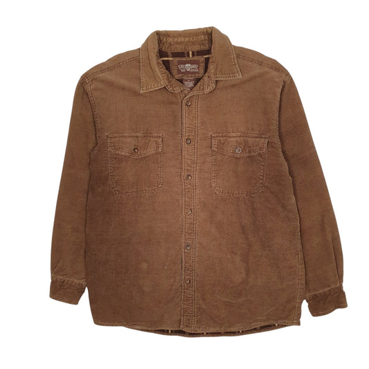 Mens Brown Levis Corduroy Overshirt Coat