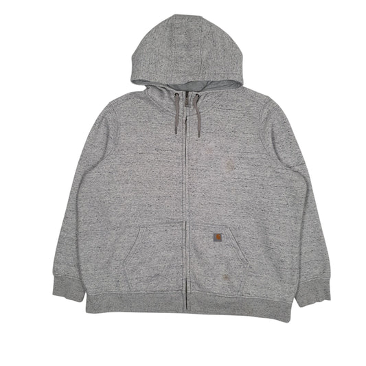 Womens Grey Carharrt Hoodie Full Zip Jumper